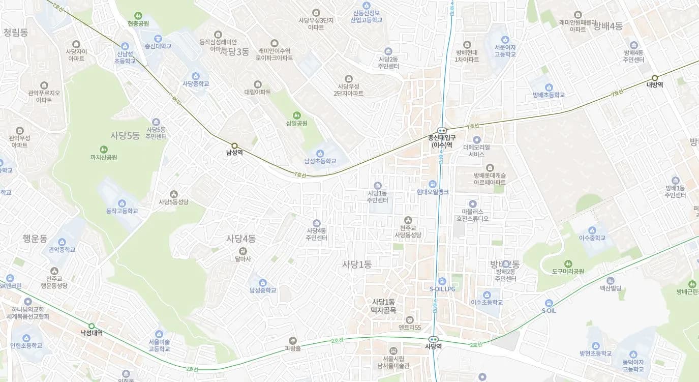 남성역 헤르니티 주변 입지 안내도